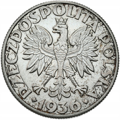 II RP. 5 złotych 1936 Żaglowiec – SREBRO