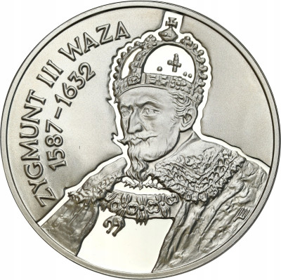 10 złotych 1998 Zygmunt III Waza popiersie – SREBRO