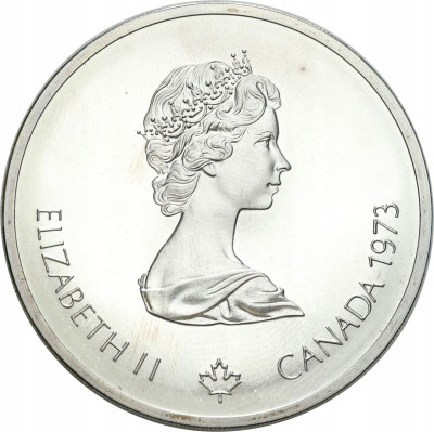 Kanada. 10 dolarów 1973, XXI Letnie I.O., Montreal 1976 – SREBRO