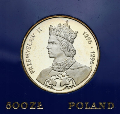 PRL. 500 złotych 1985 Przemysław II - SREBRO