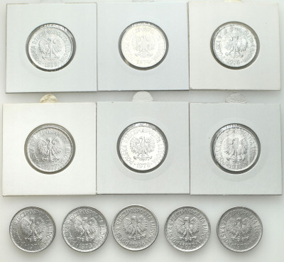 PRL. 1 złoty 1966-1978 – 11 sztuk
