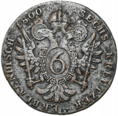 Austria, Franciszek II. 6 krajcarów 1800 S, Smolnik