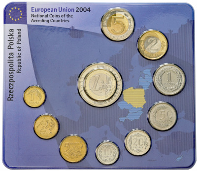 Polska. Od 1 grosza do 5 złotych i 1 euro 1994-2004 – SET