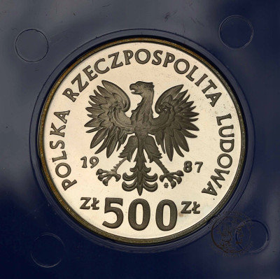 500 złotych 1987 Igrzyska Olimpiady Seul - SREBRO