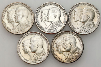 Grecja. 30 drachm 1964 Królewski Ślub, SREBRO – 5 szt