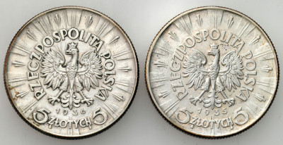 II RP. 5 złotych 1934 Piłsudski – RZADSZY ROCZNIK