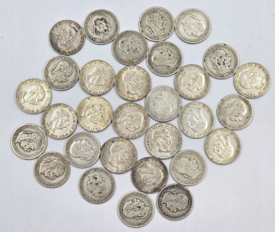Austria. 1 korona RÓŻNE ROCZNIKI, SREBRO – 30 szt