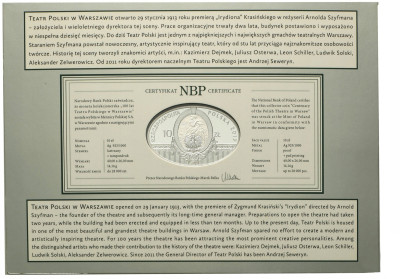 10 złotych 2013 - 100 lat Teatru Polskiego w Warszawie