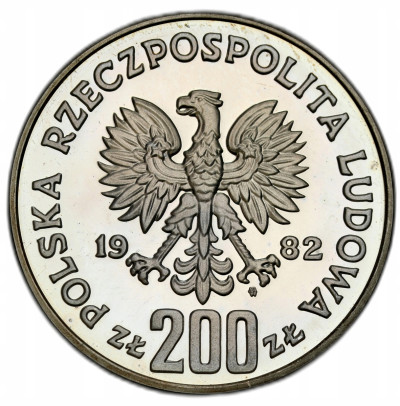 200 złotych 1982 FIFA Hiszpania – SREBRO