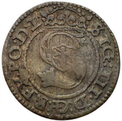 Zygmunt III Waza. Szeląg 1588, Ryga – RZADKI