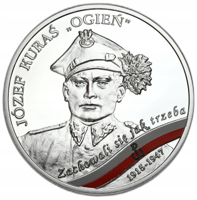10 złotych 2023 Józef Kuraś „Ogień” - wyklęci żołnierze niezłomni – SREBRO