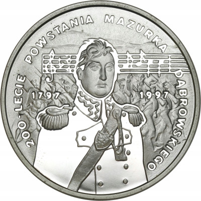 10 złotych 1996 Mazurek Dąbrowskiego – SREBRO