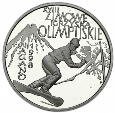 10 złotych 1998 Nagano – SREBRO