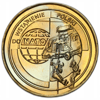 2 złote 1999 wstąpienie Polski do NATO – MENNICZE