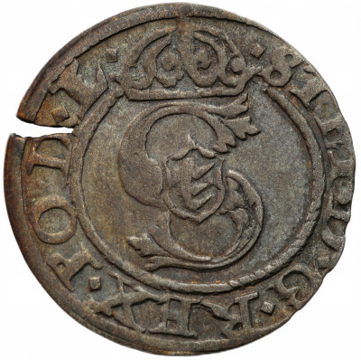 Stefan Batory. Szeląg 1586, Ryga – RZADKI