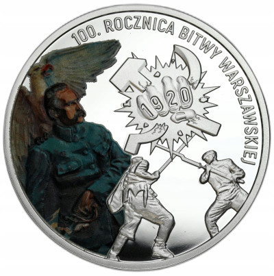 Medal. 100 rocznica bitwy warszawskiej – SREBRO