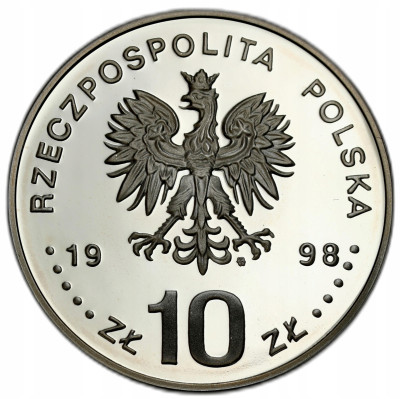 10 złotych 1998 Generał Fieldorf – SREBRO