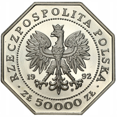 50.000 złotych 1992 Virtutti Militari