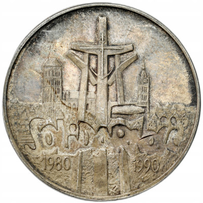 100.000 złotych 1990 Solidarność typ A – SREBRO