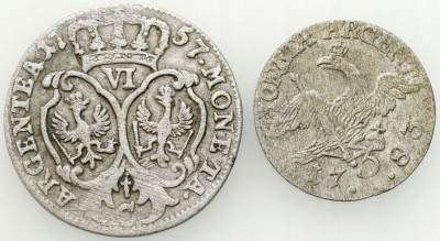 Niemcy, Prusy. 3 greszele 1783 i 6 groszy 1757 C