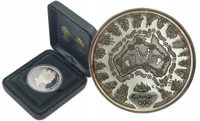 Australia. Elżbieta II 5 dolarów Sydney 2000 – SREBRO