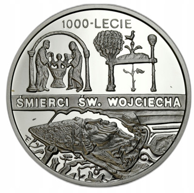 10 złotych 1997 Śmierć św. Wojciecha – SREBRO