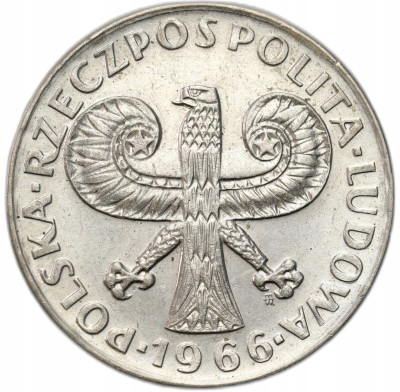 PRL. 10 złotych 1966 mała kolumna