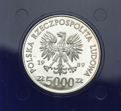 5.000 złotych 1989 Kopernik Toruń - SREBRO
