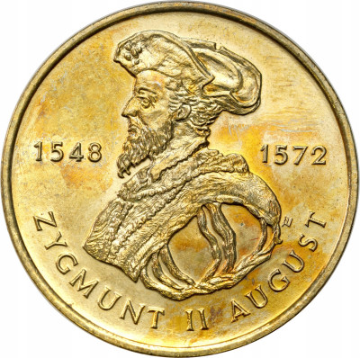 III RP. 2 złote 1996 Zygmunt II August – NAJRZADSZE