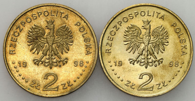 2 złote 1998, Zygmunt III Waza, Adam Mickiewicz – 2 szt