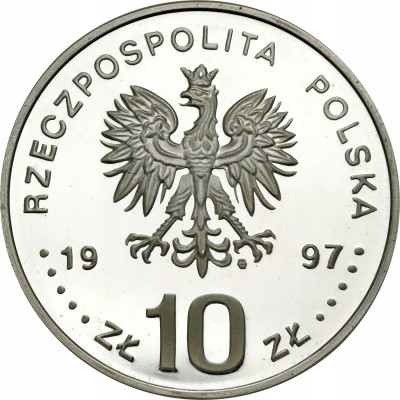 10 złotych 1997 Stefan Batory – popiersie – SREBRO