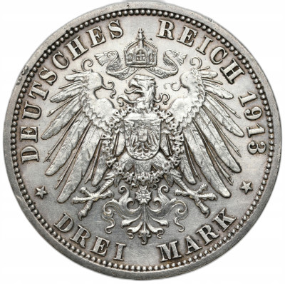 Niemcy, Prusy. 3 marki 1913 A, Berlin