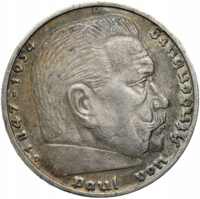 Niemcy, III Rzesza. 5 marek 1936 Hindenburg – SREBRO