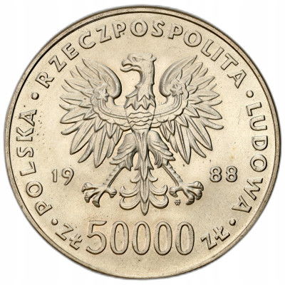 50.000 złotych 1988 Józef Piłsudski – PIĘKNE