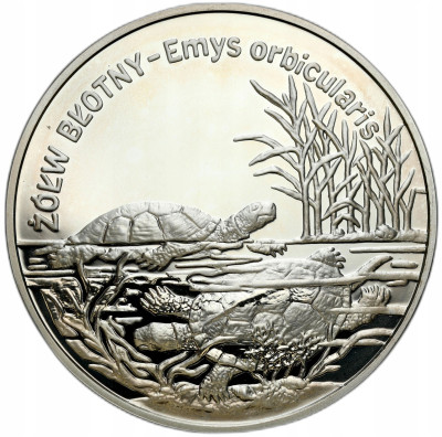20 złotych 2002, Żółw Błotny – SREBRO