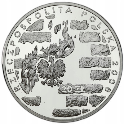 20 złotych 2008 Powstanie w Getcie Warszawskim – SREBRO