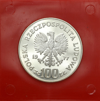 PRÓBA Srebro 100 złotych 1977, Henryk Sienkiewicz