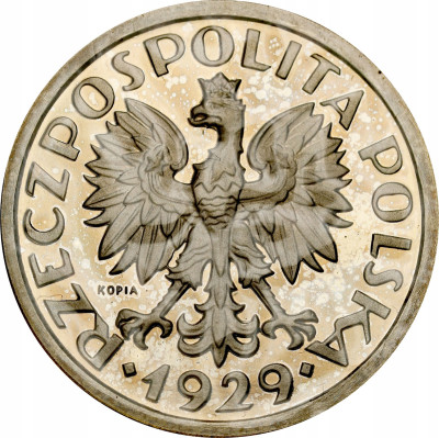 Kopia monety próbnej nr P128 - mosiądz niklowany