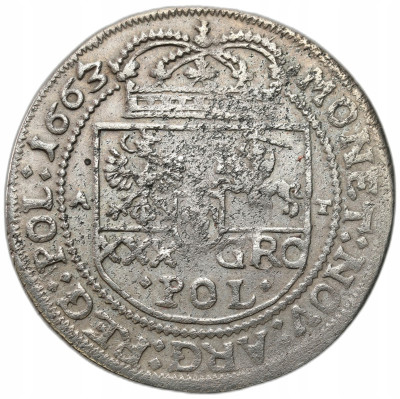 Jan II Kazimierz. Tymf (złotówka) 1663, Bydgoszcz
