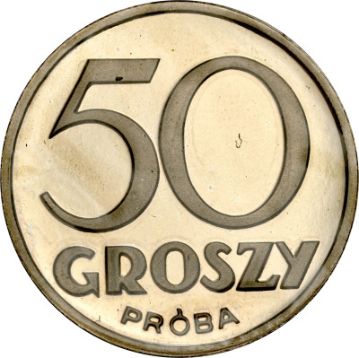 Kopia monety próbnej nr P123 - mosiądz niklowany