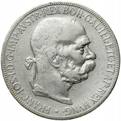 Austria, Franciszek Józef(1848–1916). 5 koron 1900, Wiedeń – SREBRO