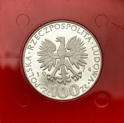 PRL PRÓBA srebro 100 złotych 1974 Skłodowska