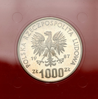 1000 złotych 1987 Vratislavia - PRÓBA - SREBRO