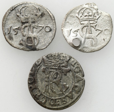 Dwudenar 1570, Wilno x 2 i Szeląg 1652, Wilno