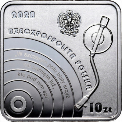 10 złotych 2020 Historia Polskiej Muzyki, Krzysztof Klenczon