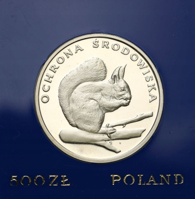 PRL. 500 złotych 1985 Wiewiórka