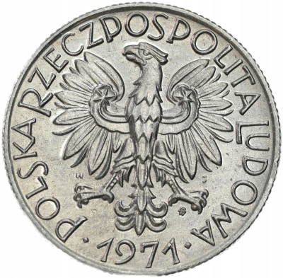 PRL. 5 złotych 1971 Rybak – MENNICZE