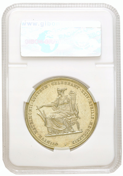 Austria, Franciszek Józef I (1848-1916). 2 guldeny 1879 GIBON MS61 - PIĘKNE