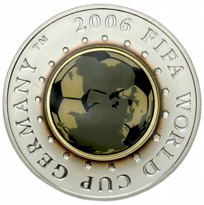 Białoruś. 20 rubli 2005, Mundial 2006 – SREBRO