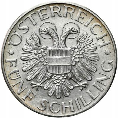 Austria. 5 szylingów 1935, Wiedeń – SREBRO